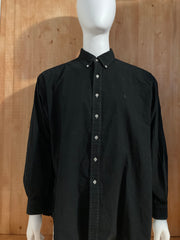 RALPH LAUREN BLAKE SMALL PONY Adult T-Shirt Tee Shirt XL Xtra Extra Large Black Long Sleeve Button Down Shirt