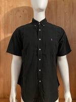 RALPH LAUREN CLASSIC FIT SMALL PONY Adult T-Shirt Tee Shirt XL Xtra Extra Large Black Short Sleeve Button Down Shirt