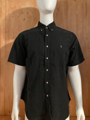 RALPH LAUREN CLASSIC FIT SMALL PONY Adult T-Shirt Tee Shirt XL Xtra Extra Large Black Short Sleeve Button Down Shirt