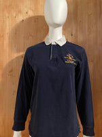 POLO RALPH LAUREN VINTAGE VTG 80s BIG PONY Youth Unisex T-Shirt Tee Shirt L Lrg Large Dark Blue Polo