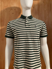 POLO RALPH LAUREN VINTAGE VTG 80s SMALL PONY Adult T-Shirt Tee Shirt L Lrg Large Striped Polo
