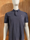 POLO RALPH LAUREN VINTAGE VTG 80s SMALL PONY Adult T-Shirt Tee Shirt L Lrg Large Denim Blue Polo