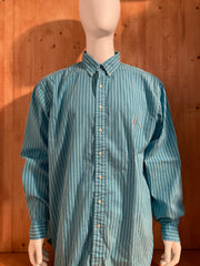 RALPH LAUREN CLASSIC FIT SMALL PONY Adult T-Shirt Tee Shirt 3XLT Tall Striped Long Sleeve Button Down Shirt