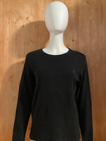RALPH LAUREN SPORT SMALL PONY Adult Sweater XL Extra Xtra Large Black Long Sleeve Shirt