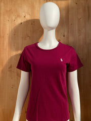 RALPH LAUREN SPORT SMALL PONY Adult T-Shirt Tee Shirt L Lrg Large Magenta Shirt