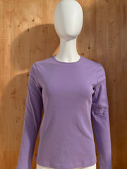 LAUREN RALPH LAUREN Adult T-Shirt Tee Shirt M MD Medium Purple Long Sleeve Shirt