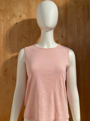 RALPH LAUREN SPORT SMALL PONY Adult Tank Top T-Shirt Tee Shirt M MD Medium Pastel Pink Tank