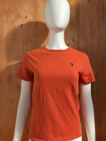 POLO RALPH LAUREN SMALL PONY Youth Unisex T-Shirt Tee Shirt M MD Medium Orange Shirt