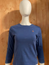 POLO RALPH LAUREN SMALL PONY Youth Unisex T-Shirt Tee ShirtS SM Small Blue Long Sleeve Shirt