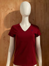 RALPH LAUREN SPORT SMALL PONY Adult T-Shirt Tee Shirt M MD Medium Red V Neck Shirt