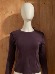 RALPH LAUREN SPORT SMALL PONY Adult T-Shirt Tee Shirt M MD Medium Purple Long Sleeve Shirt