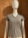 RALPH LAUREN SPORT SMALL PONY Adult T-Shirt Tee Shirt S SM Small Gray V Neck Shirt