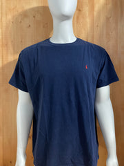 POLO RALPH LAUREN SMALL PONY Adult T-Shirt Tee Shirt XL Xtra Extra Large Dark Blue Shirt
