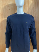 POLO RALPH LAUREN SLEEPWEAR SMALL PONY Adult T-Shirt Tee Shirt XL Xtra Extra Large Dark Blue Long Sleeve Shirt
