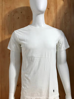 POLO RALPH LAUREN SMALL PONY SLIM FIT Adult T-Shirt Tee Shirt L Lrg Large White Shirt