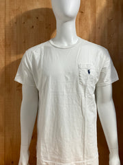 POLO RALPH LAUREN SMALL PONY Adult T-Shirt Tee Shirt L Lrg Large White Shirt
