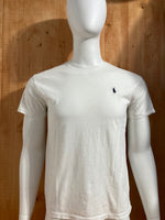 POLO RALPH LAUREN SMALL PONY Adult T-Shirt Tee Shirt S SM Small White Shirt