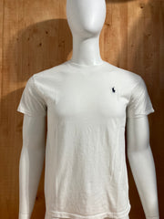 POLO RALPH LAUREN SMALL PONY Adult T-Shirt Tee Shirt S SM Small White Shirt