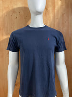 POLO RALPH LAUREN SMALL PONY Adult T-Shirt Tee Shirt S SM Small Dark Blue Shirt