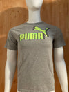 PUMA Graphic Print Boy's Kids XL Extra Xtra Large Gray T-Shirt Tee Shirt