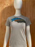 PUMA Graphic Print Kids Youth M Medium MD Blue-Gray Unisex T-Shirt Tee Shirt