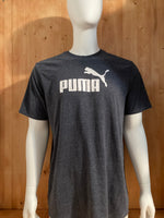 PUMA Graphic Print Adult XXL 2XL Gray T-Shirt Tee Shirt