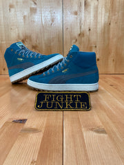 PUMA SUEDE CLASSICS Women's Size 8 Mid Winterized Shoes Sneakers Boots Steel Blue Gray 359029-04