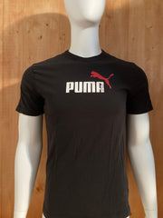 PUMA Graphic Print Adult M Medium MD Black T-Shirt Tee Shirt