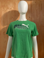 PUMA Graphic Print Boy's Kids T-Shirt Tee Shirt XL Extra Xtra Large Green Shirt!