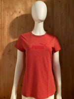 PUMA Graphic Print Adult T-Shirt Tee Shirt L Large Lrg Pink Shirt