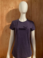 PUMA Graphic Print Adult T-Shirt Tee Shirt L Large Lrg Purple Shirt