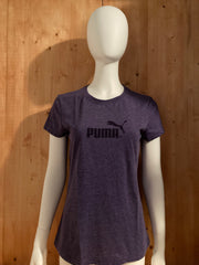 PUMA Graphic Print Adult T-Shirt Tee Shirt L Large Lrg Purple Shirt