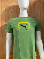 PUMA Graphic Print Adult T-Shirt Tee Shirt S Small SM Green Shirt