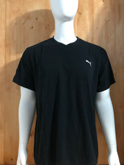 PUMA EMBROIDERED LOGO DRY CELL Adult T-Shirt Tee Shirt 2XL XXL Black Shirt