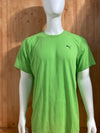 PUMA Graphic Print Adult T-Shirt Tee Shirt 2XL XXL Green Shirt