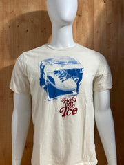 PUMA "HOLD EM ON ICE" Graphic Print Adult T-Shirt Tee Shirt L Lrg Large White Shirt