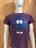 PUMA Graphic Print Adult T-Shirt Tee Shirt L Lrg Large Purple Shirt