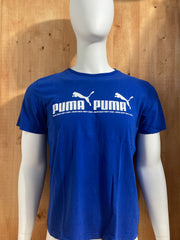PUMA "FRESH SINCE FORTY EIGHT" Graphic Print Adult T-Shirt Tee Shirt L Lrg Large Blue Shirt
