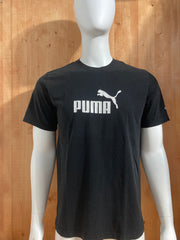 PUMA Graphic Print Adult T-Shirt Tee Shirt XL Xtra Extra Large Black Shirt