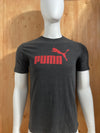 PUMA Graphic Print Adult T-Shirt Tee Shirt M MD Medium Dark Gray Shirt