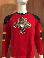 REEBOK "FLORIDA PANTHERS" NHL HOCKEY Graphic Print The Face Off Collection Adult S Small SM Red T-Shirt Tee Shirt