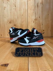 REEBOK Mid Top Youth Size 12K Shoes Sneakers Black & Red 349252
