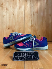 REEBOK NANO 6 Women's Size 9.5 Kevlar Running Cross Fit Training Shoes Sneakers Blue & Pink B14491