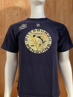REEBOK "CHRIS KUNITZ" PITTSBURGH PENGUINS 14 WINTER CLASSIC NHL HOCKEY Graphic Print Adult M Medium MD Dark Blue T-Shirt Tee Shirt