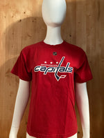 REEBOK "NICKLAS BACKSTROM" WASHINGTON CAPITALS 19 NHL HOCKEY Graphic Print Kids Youth Unisex L Large Lrg Red T-Shirt Tee Shirt