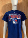 REEBOK "NY RANGERS 2012 STANLEY CUP PLAYOFFS" NHL HOCKEY Graphic Print Adult L Large Lrg Blue Long Sleeve T-Shirt Tee Shirt