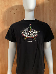 REEBOK "2012 NHL ALL STAR GAME OTTAWA" Graphic Print Adult L Large Lrg Black T-Shirt Tee Shirt