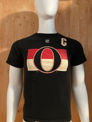 REEBOK "ERIK KARLSSON" OTTAWA SENATORS NHL HOCKEY Graphic Print Adult S Small SM Black T-Shirt Tee Shirt