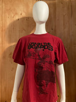 REEBOK "CRASH THE BOARDS" Graphic Print Kids Youth Unisex T-Shirt Tee Shirt XL Xtra Extra Large Red Shirt