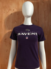 REEBOK "BALTIMORE RAVENS" NFL FOOTBALL Graphic Print Unisex Kids Youth T-Shirt Tee Shirt S SM Small Purple Shirt
